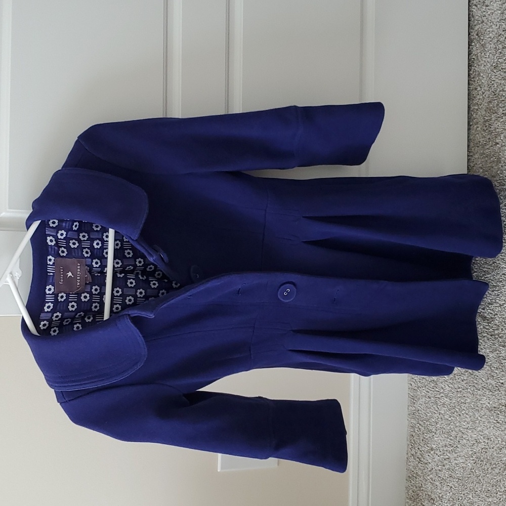 Violet Trench Pea Coat
